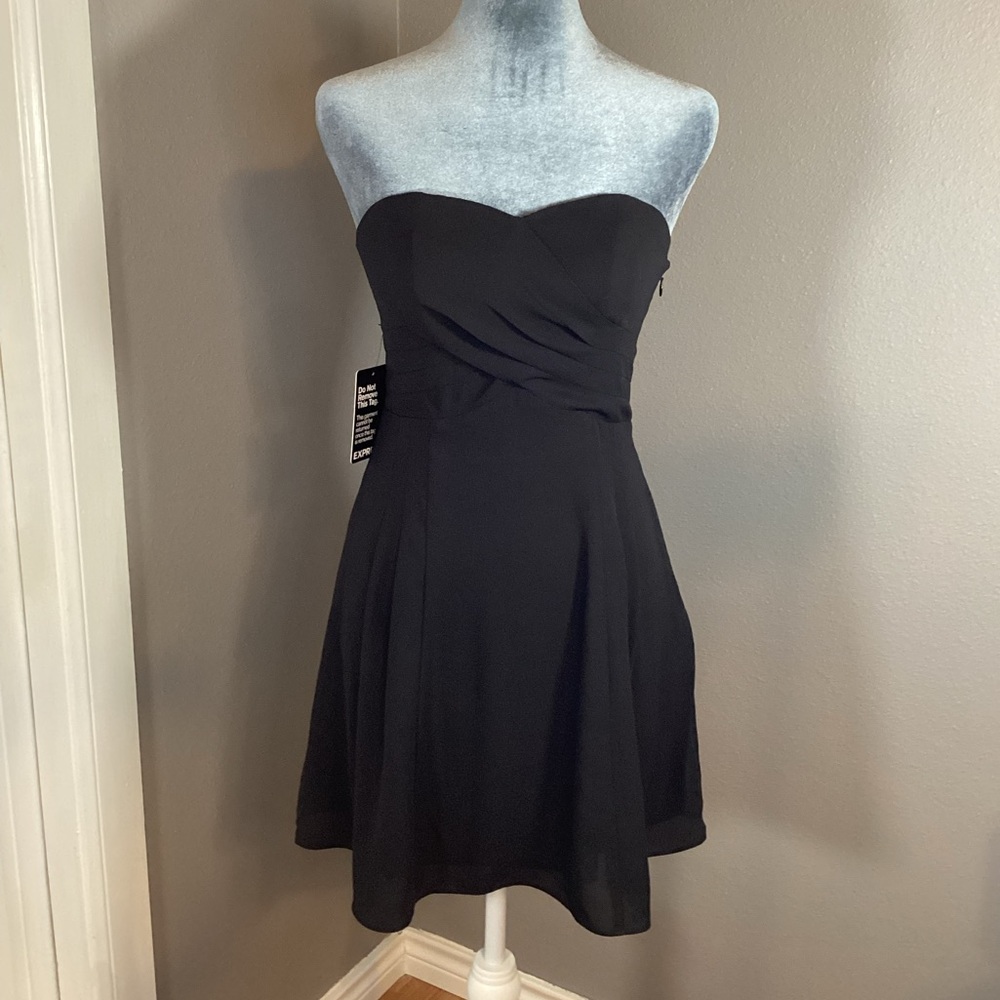 Express Strapless Black Party Dress